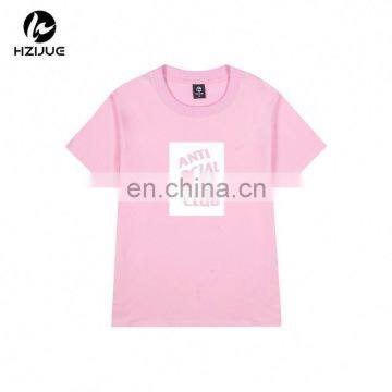 China fancy round neck organic cotton t shirt