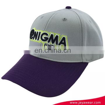 Cheap Good Quality Custom 100% Cotton 6 Panel Flexfit Caps Wholesale Gray Baseball Caps