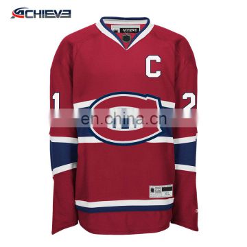 Blank custom made ice hockey jerseys manufacturer