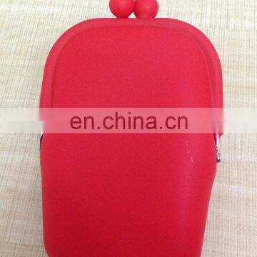 Soft Touch Customze Print Brand Silicone Jelly Girls Pouch