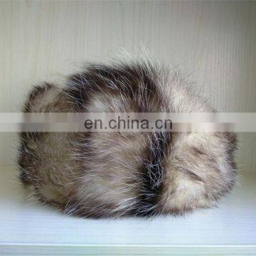 Real Opossum Fur Round LEIFENG Hat for Russian Style photo-2