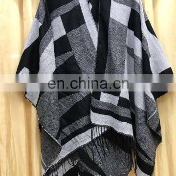 Wholesale Mexican Imports Women's Traditional Ruana Wool Wraps 100% Kashmir Pashmina Shawl photo-6