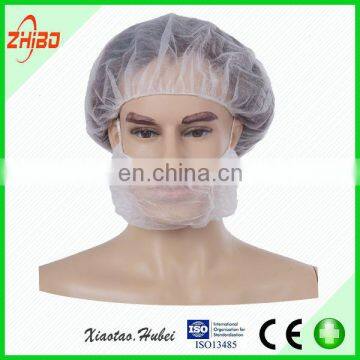 Disposable white nylon hairnet cap