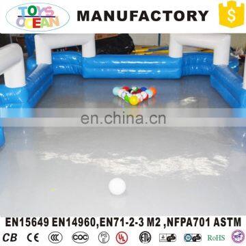 Inflatable Snooker Football Field Game With Big Snooker Ball photo-4