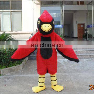 Factory direct sale customized red eagle mascot costume for adults