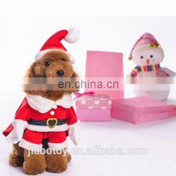 2015 New Winter Pet products Merry Christmas dog christmas clothes Dog Clothes 3D Cosplay Santa Claus Suit with hat