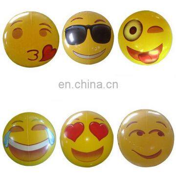 emoji face inflatable beach ball