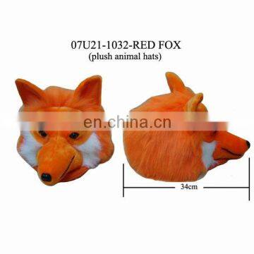 Plush Animal Hats-Orange Fox ! BEST PRICE!