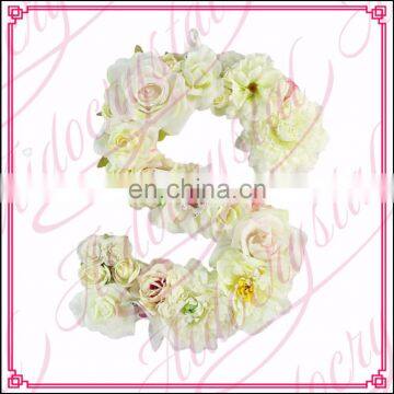 Aidocrystal Large Decorative Custom Flower Letters 3D Floral Letter Alphabet