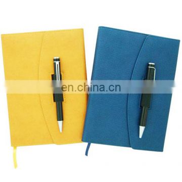 High Quality Low MOQ Fancy Hard Cover Notebook With Pen