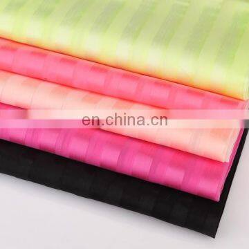 2015 Various Colors Stripe Organza For Garment Black White Stripe Fabric