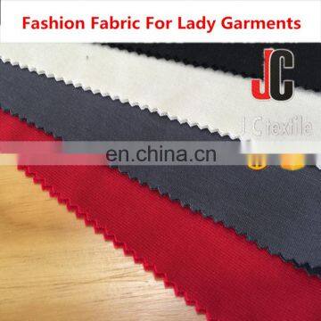 A2924 Shaoxing JC Plain Dyed Polyester Spandex Knit Fabric Punto Roma Fabric photo-4