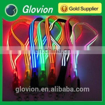 New Design fashionable double optical fiber LED lanyard