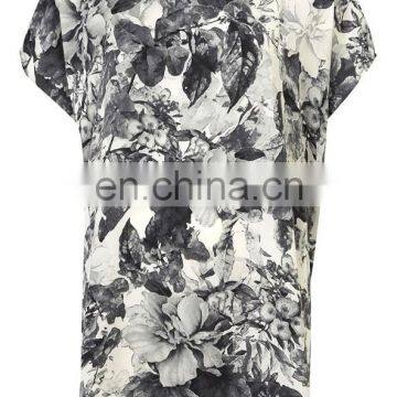 sublimated girls shoulder down sexy t shirts - top fashion girl t shirt-high quality fashion girl t shirt