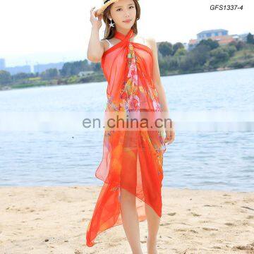 Fashionable Most Popular Print Fashion Women's Silk Scarf photo-5