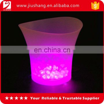 Hot sale personalized pp small led flashing beer ice buckets