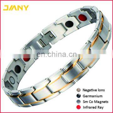 Personalized 316L Stainless Steel Bio Magnetic Bracelet for Men