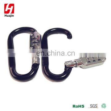 75MM Aluminum Alloy D Shape Carabiner With Coded Lock, Key Chain Clip Hook photo-2