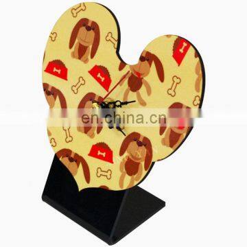 Sublimation MDF Hard Board Clock MDF Wall Clock Sublimation Wooden Wall Clock
