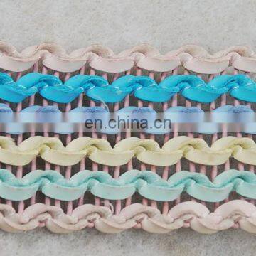 Fantastic Colorway Wave Leather Tape/ladder pu Trims for Accessories photo-5