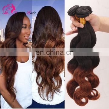 Ombre color High Quality Wholesale Virgin Hair 8a grade brazilian hair brazilian body wave hair