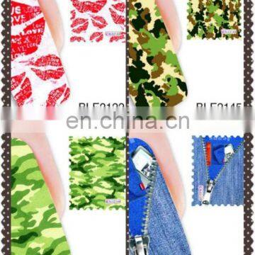 Latest wholesale nail art paper gel nail sticker