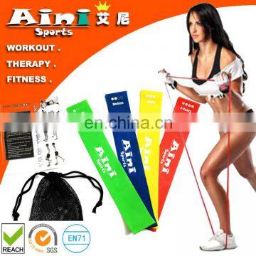 China Wholesale Top Grade Custom Logo Color Weight Competition Resistance Loop Bands,Crossfit Exercise Fitness Loop Bands