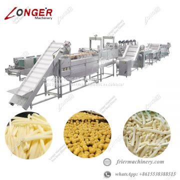 1000 kg/h Automatic Frozen French Fries Production Line Supplier In China