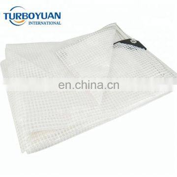 clear scaffolding leno tarp cover transparent pe mesh tarpaulin roll for sale