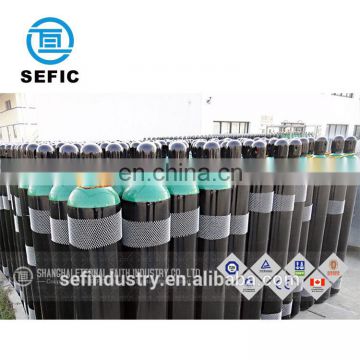 Different Sizes And Colors Empty Seamless Steel Gas Bottle Price ISO9809-1 40L Argon Gas Cylinder Used For Sale