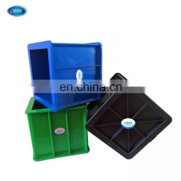 150x150x150mm  ABS Plastic 150mm three gang concrete test cube mold