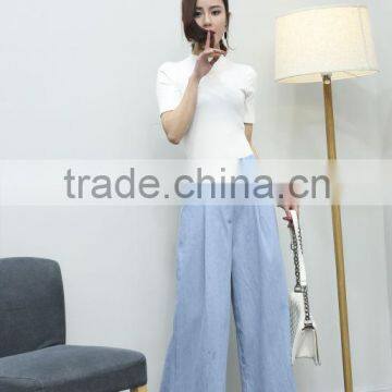 ladies bell bottom flare culottes wide leg pants