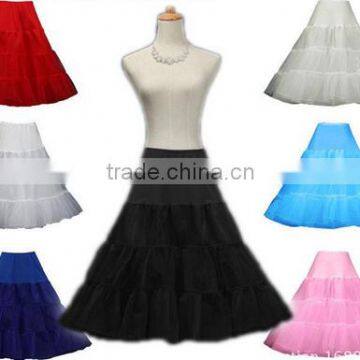 Wholesale organza Underskirt Swing Vintage Petticoat mid long tutu skirt women