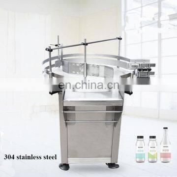 Fully automatic bottle index rotary table, rotary bottle collection table