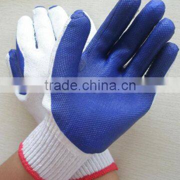 wear resistant glove/industrial rubber glove/rubber palm glove