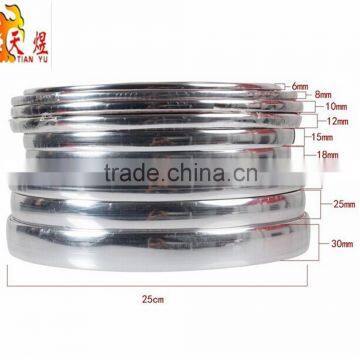 Silver Car Grille Exterior Chrome Styling Decoration Moulding Trim Strip 6mm