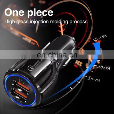 Usb Car Charger Shenzhen 2020 New Arrival Factory Wholesale For Apple Iphone 11/6/7/8 Mobile Phone Qc 3.0 Usb Charger photo-2