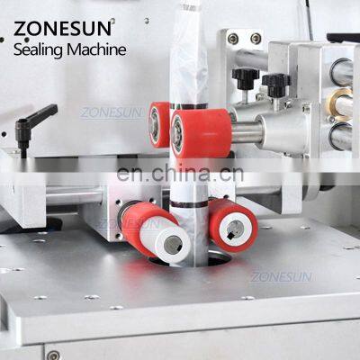 ZONESUN ZS-STB150 PVC Stretch Automatic Bottle Sleeving And Shrinking Labeling Machine For Aerosol Cans photo-3