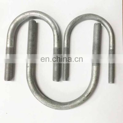 SS304 round u shape bolts stainless steel U- bolt m12