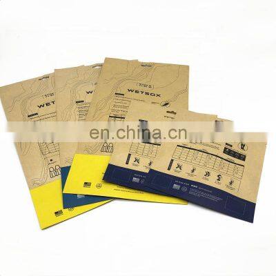 Hot Sale Custom Printed Paper Bags Factory Supply Flat Paper Bags Security Three Side Seal Paper Bags With Window photo-2