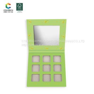 Chrome Eyeshadow Palette Custom Logo Empty Magnetic Eyeshadow Folding Packaging Case Wholesale Private Label Eyeshadow Palette photo-4
