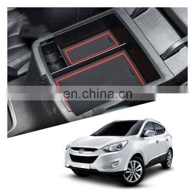 Interior Accessories Parts Silicone Armrest Rest Storage Box Center Control Console Organizer Tray For Hyundai Ix35 2018-2019