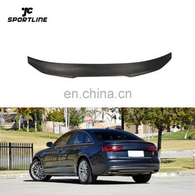 Carbon Fiber A6 C7 S6 Car Ducktail Spoiler for Audi A6 C7 S6 Sedan 4-Door 12-18