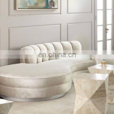 European Style Velvet Sofa Sets Furniture Useful Living Room Sofas photo-3