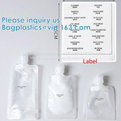 Liquid Sub Bagging, Sanitizer Lotion, Fluid Bottles, Travel Bag, TSA Approved Container Bag, Squeeze Pouch photo-5