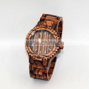 Summer style quartz hand watch,water resistance eco-friendly materia natural wooden wrist watch