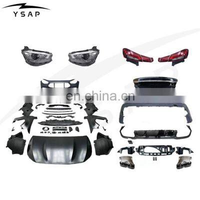 High quality auto body parts facelidt body kit for 16 E class W213 upgrade to 2022 E63 1:1 kit