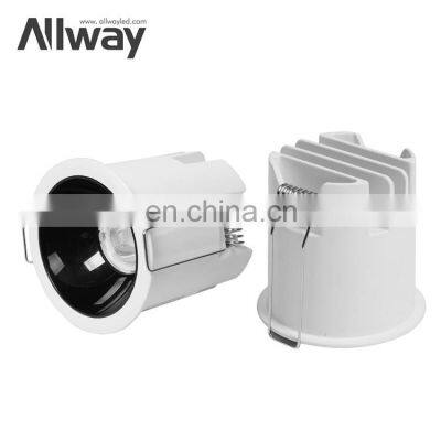 High Power Energy Saving Dimmable Recessed Museum Gallery Hall 12W COB Mini LED Downlight