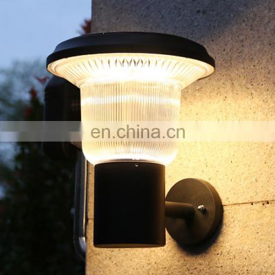 Aluminum Sun Energy Round Wall Mount Garden Wall Light Solar LED Wall Light