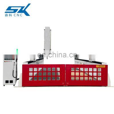 3000*4000mm Split Table 3 Aais 4 Axis CNC Foam Wood MDF Engraving Cutting Router Machine photo-3